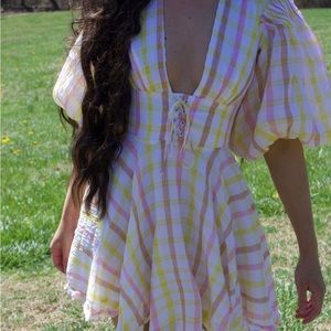 Rue Puff Sleeve Dress For Love and Lemons